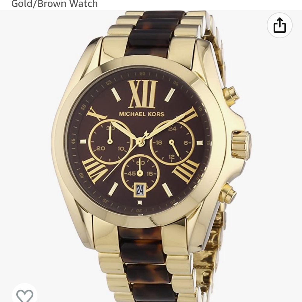 Michael Kors Watch 5659 BradshawGold Brown Chronograph